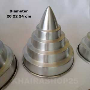 Cetakan tumpeng susun besar jumbo diameter 20 22 dan 24 cm