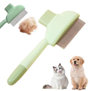 Lược chải mèo bàn chải chó lược diệt bọ chét tự làm sạch phụ kiện thú cưng.