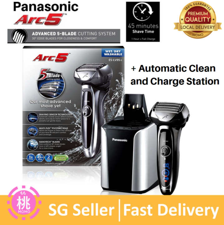 Panasonic Arc5 Electric Razor, Men's 5-Blade Cordless with Shave