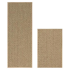 【HOSPORT】 Linen-Look Kitchen Floor Mat Non-slip Kitchen Mats Stain Woven Kitchen Runner for Kitchen