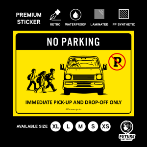 No Parking. Immediate Pick-up And Drop-off Only. Sign Label Notice Signage. Notice. Laminated Waterproof Scratch Resistant. Suitable for Indoor and Outdoor.
