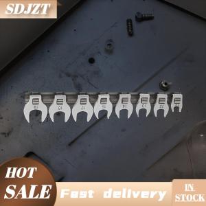 SDJZT 9 11 pcs Flare Nut Wrench Set crowfoot Wrench Set với lưu trữ giá sừng mục đích kép wrenches Bộ công cụ cho 3 8 ổ đĩa