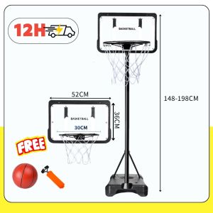 Outdoor basketball hoop basketball pole height can be freely adjusted training basketball hoop