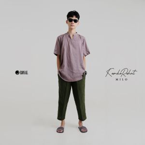 KEMKO REHAT ROSAL Baju Kemeja Koko Santai Casual Muslim Pria Ikhwan