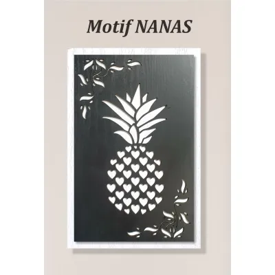 Mega1688 Hiasan Dinding 3D/TIMBUL MOTIP NANAS & DAUN MG916