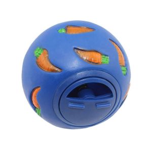 MINATE Bite Resistant Rabbit Treat Ball PVC Interactive Rabbit Tumbler Ball Practical Guinea Pig Leak Feeder For Kitten