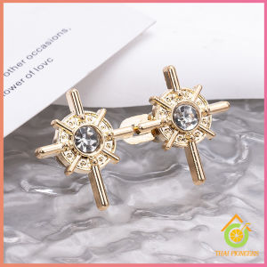 Thai Pioneers 1ชุด ตะขอกางเกง หัวเข็มขัดปรับขนาดกางเกงยีน ขนาดเล็ก รัดรูป Fashion Pins