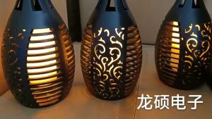 Quivlox LED Solar Christmas Flame Light Garden Xmas Decor Lamp Waterproof Garden Landscape Lamp Decor
