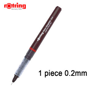 Rotring Tikky Graphic Pen Black Pigmented Ink Porous-Powerful Drawing Design Pen Cant Add Ink repeatedly