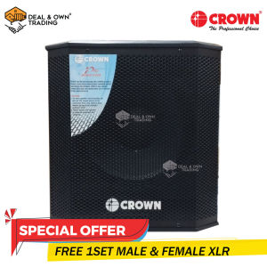 2021 Crown BF-12SA Active Subwoofer 350 watts 4 to 8 ohms 12 inch subwoofer active