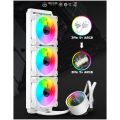 ICEMOON360 3D Temperature Monitor ARGB CPU Liquid Cooler intel AMD ชุดน้ำCPUระบบปิดหม้อน้ำ3ตอนมีจออุณหภูมิ. 