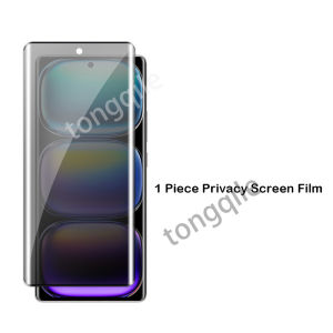 4 in 1 Curved Private Tempered Glass For Infinix Hot 50 Pro+ Pro Plus 4G Hot50 2024 Full Cover Screen Camera Lens Protector Protective Anti Peek Privacy Film Anti Scratch