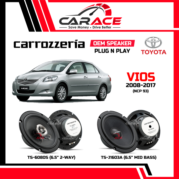 CARROZZERIA Speaker Vios 20082017 NCP 93 Plug and Play Speaker PNP