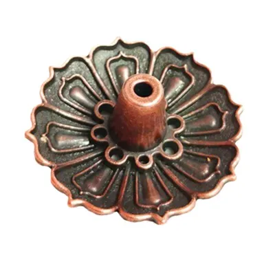 Copper Incense Holder Mini Lotus Incense Sticks Burner Cones Censer Buddhist Teahouse 三合一莲花三宝香插 麒麟香插 香炉 香盘 香座 盘香香托 线香 熏香炉
