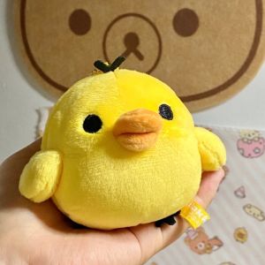 Kawaii 7cm Kiiroitori Plush Doll Keychain Rilakkumas Friends Cute Yellow Chicken Backpack Charm Mini Pendant Girls&Kids Gifts2026