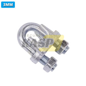 3mm To 20mm Galvanized Steel Wire Rope Cable Clip With Thimble Turnbuckle U -Type folder