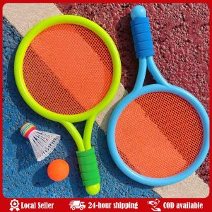 Kids Badminton Rackets Set Lightweight Children Tennis Badminton Toy Children Tennis Racquets With Balls For Family Game