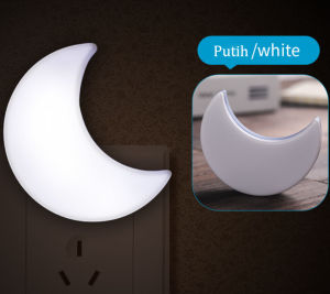 Lampu Tidur Night / Sleep Mini Lamp Dekorasi Hias BULAN LED Otomatis Sensor Cahaya ECER GROSIR MURAH