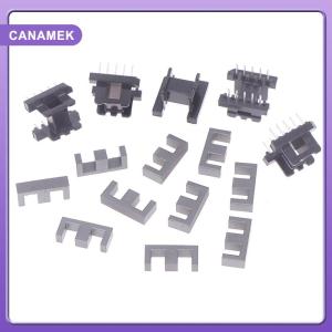 【CANAMEK】 5Sets EE19 5 With 5pin Transformer Bobbin PC40 Ferrite Core Vertical 10 Ferrite Halves And 5 Bobbin Magnetic Core Bobbins