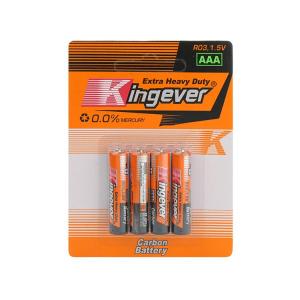 Kingever | Kingtianli Extra Heavy Duty Battery Super 1.5V AAA Carbon Battery 40pcs (10PACKS X 4PCS) - Keimav