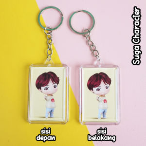 Gantungan Kunci Kotak BTS Character versi 1 - Jungkook Taehyung Merchandise KPOP Ganci Unofficial