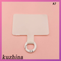Kuzhina จี้เข็มกลัดโลหะยึดติดกับคลิปสายคล้องโทรศัพท์มือถือ,แผ่นป้ายติดแน่นสำหรับโทรศัพท์ป้องกันการสูญหายสายคล้องอเนกประสงค์การ์ดแบบยึดติด. 
