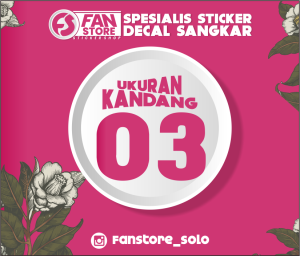 Stiker Tebok Murai Kacer Cucak Ijo - Sticker Decal Kandang Tebok Murai Curcak Ijo Kacer  - MR01