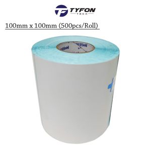 Blank Thermal Label Barcode Sticker 100mm x 100mm (500pcs/Roll)