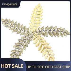 Omaga 10Pcs/set Vintage Leaf Filigree Wraps Connectors Metal DIY Craft Jewelry Making
