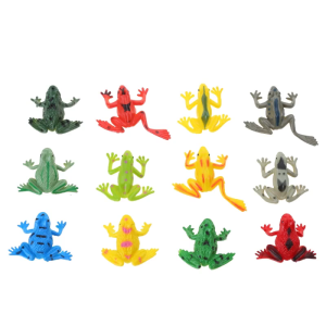 12PCS for Frog Figure PVC Model Tree for Toad School Teaching Supply Interactive Classroom Learning Aids Displa