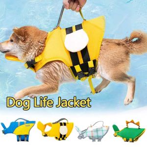 PERNEAKY Adjustable Sport Puppy In Pool Beach Lake Float Pet Rescue Vest Dog Swimming Suit Pet Life Vest Dog Life Jacket Dog Clothes
