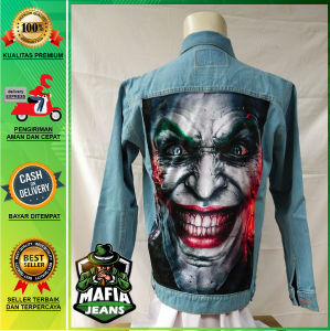 MFJ Jaket Printing Jeans Denim Bergambar