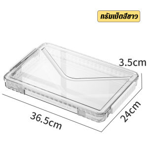 Green Home กล่องเก็บเอกสาร สามารถใส่เอกสารขนาดต่างได้ มีที่จับยืดหดได้และมีตัวล็อค ความจุใหญ่ กันฝุ่นกันชื้น กล่องเก็บของแบบใส