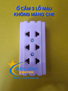 [GIÁ RẺ] Ổ Cắm 5 Lỗ Màu Không Màng Che  (GIAO MÀU NGẪU NHIÊN)
