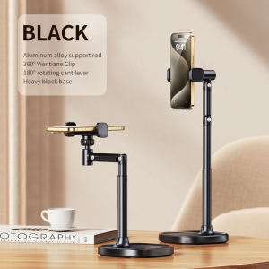 Phone Holder Tripod Desktop Stand Overhead Mount Rotating Adjustable Live Streaming Video Call