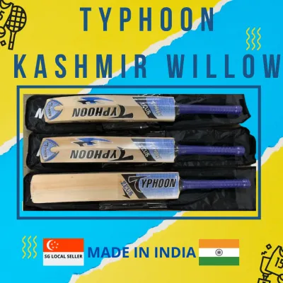(SG SELLER FAST DELIVERY) TYPHOON TOP QUALITY CRICKET BAT KASHMIR WILLOW (SH)