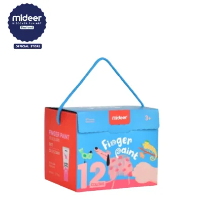 Mideer Finger Paint สีสำหรับเพ้นท์ศิลปะจากฝ่ามือ 6-12 สี