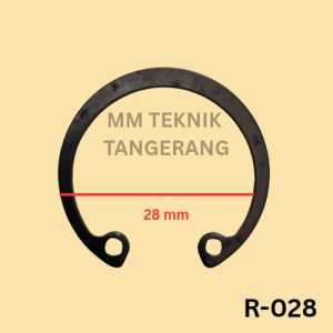 Snapring R28 H28 Snap ring Circlip Internal Retaining Tipe R H 28 Penahan bearing Sparepart R-28 H-28 klip Pengunci Kleman Klem Clip Kancing