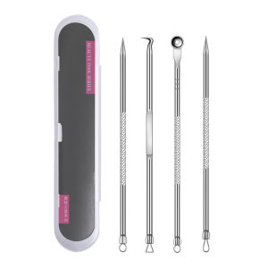7-piece set Acne acne needle Blackhead Tweezers Skin Tool Beauty Salon Deep Cleaner Facial Care Pimple Remover Cell Clip