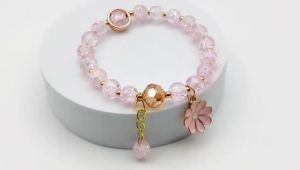 RSB VZ574 Gelang Crystal Flower Tassel celet Girl Gelang Manik Daisy Rumbai Bunga Kristal Akses Wanita Fashion