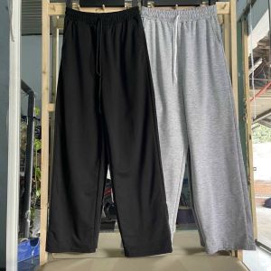 Quần Thun Ống Rộng Nam Màu Đen Và Xám Phong Cách Trẻ Trung Năng Động - MAYLANSTORE