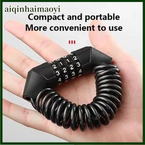 aiqinhaimaoyi 1Pcs Universal Motorcycle Bicycle Password Lock Portable Helmet Lock Anti-theft Mtb Road Bike Bicycle Locks