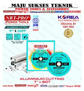 NRT-PRO Mata Pisau Potong Gergaji Aluminium 7 Inch Miter Mitter Saw Aluminium Cutting 7Inch 7" x 80T