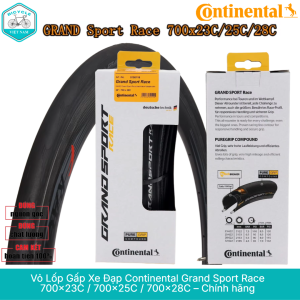 Vỏ Lốp Gấp Xe Đạp Continental Grand Sport Race 700x23C / 700x25C / 700x28C – Chính hãng