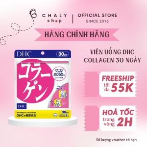 Viên uống DHC Collagen chống lão hoá bổ sung 2.050mg collagen Nhật 30 ngày