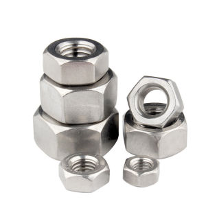 304 Stainless Steel Left Hand Thread Hex Hexagon Nut M3 M4 M5 M6 M8 M10 M12 M14 M16 M18 M20 Reverse Tooth Hexagon Nuts