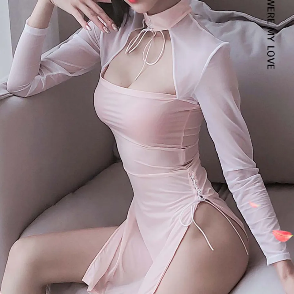 halloween Coseplay Sexy Dress Women Sex Sexy Lingerie for Hot Sex Vintage  Side Split Sleepwear Backless Lace Sexy Dresses Cosplay Lingerie Cheongsam  Women Dress | Lazada PH