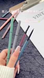 Maxfine Double-Head Thin Eyebrow Pencil High Pigment Waterproof Non-Fading for Beginners Cosmetics Valentine Gift