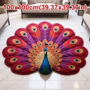 GONLUEZ Mềm mại Thảm hình công Không trượt Hình dạng đặc biệt Chăn Bền bỉ Thấm hút Thảm sàn phòng tắm cho bàn trà phòng khách bên cạnh giường
