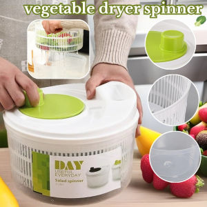 Salad Spinner Dryer Hand Crank Vegetable Dryer Multifunctional Vegetable Washing Basket Kitchen Tool